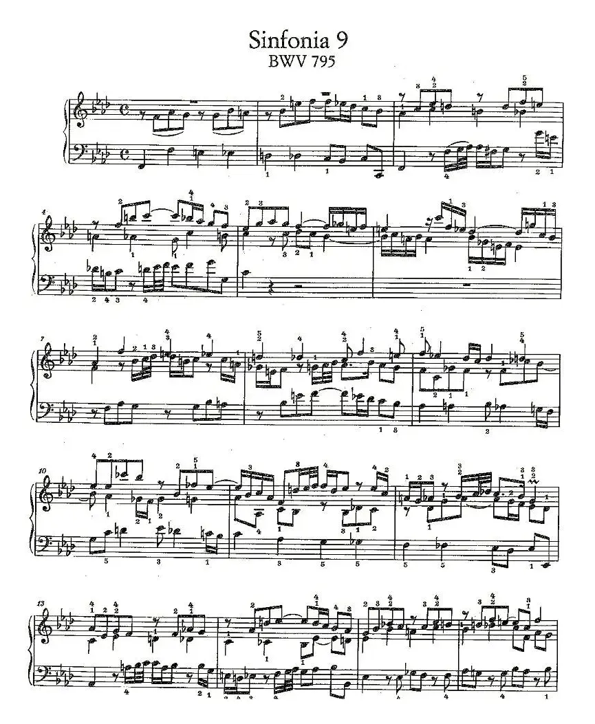 Sinfonia 9 BWV-795