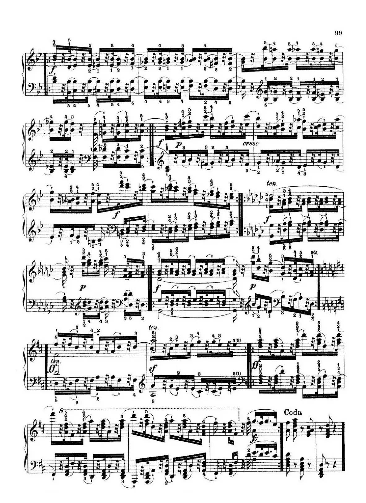 School of the Virtuoso Op.365（60首钢琴高级练习曲·42）