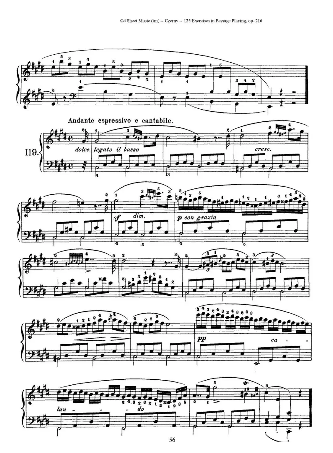 125 Exercises in Passage Playing Op.261（车尔尼125首钢琴短乐句练习曲（112——125））