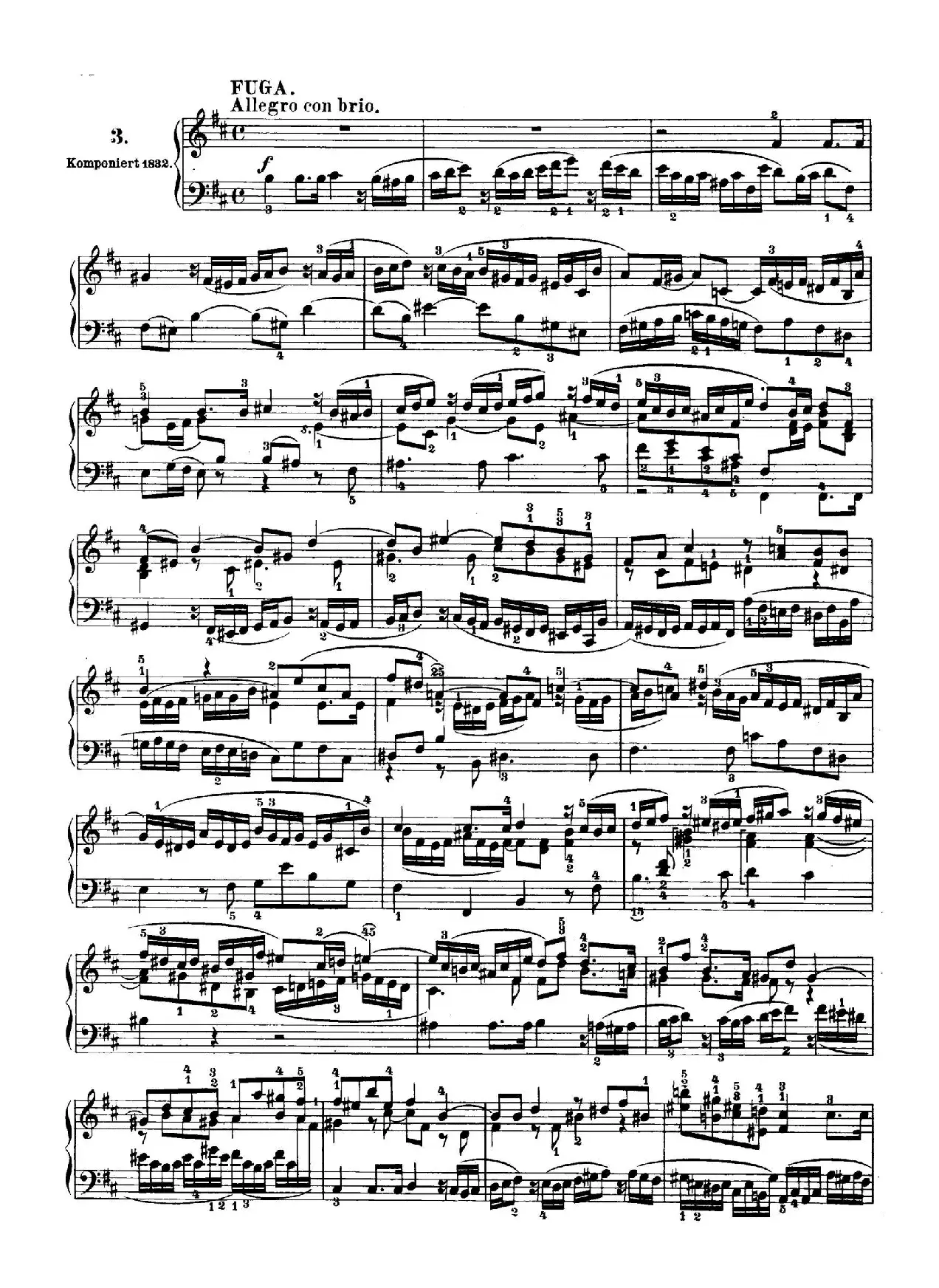 6 Preludes and Fugues Op.35（6首前奏曲与赋格·3）