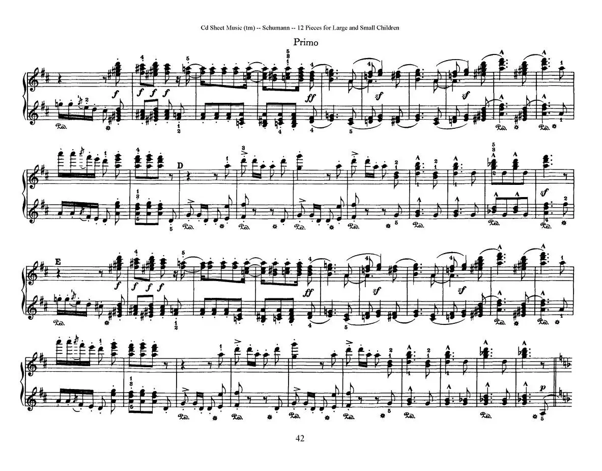 12首为孩子们而作的四手联弹曲 Op.85（四手联弹）（11）