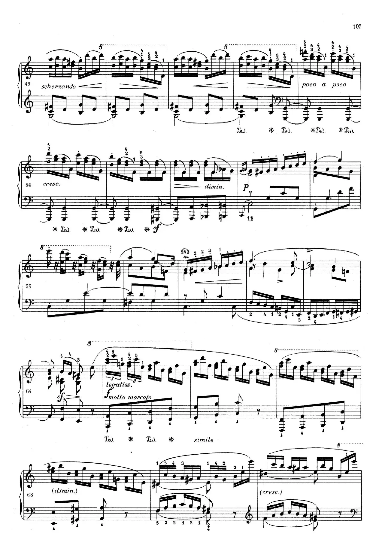 RONDEAU Op.73 （C大调双钢琴回旋曲·独奏版）