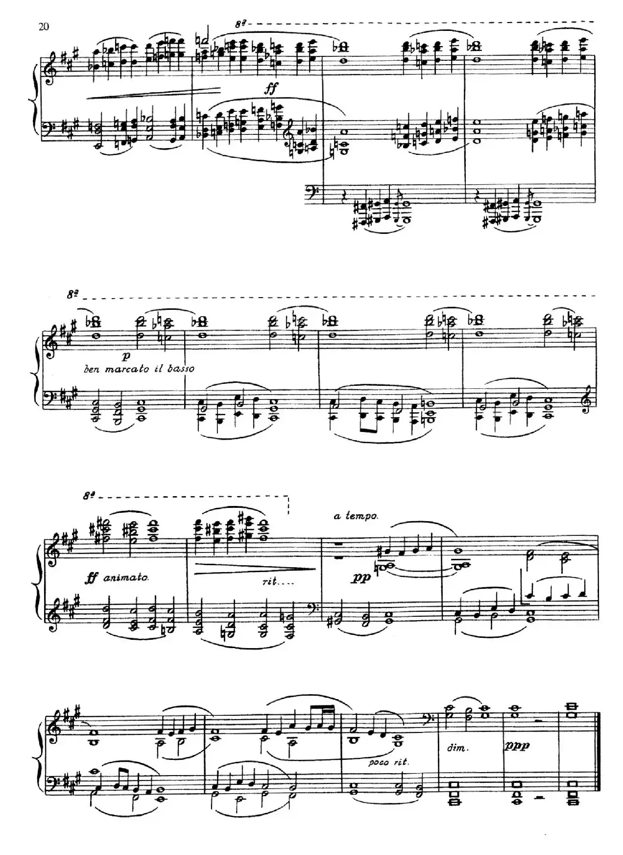 5首卡斯蒂利亚奏鸣曲（Ⅱ sonata en fa sosotenido menor）