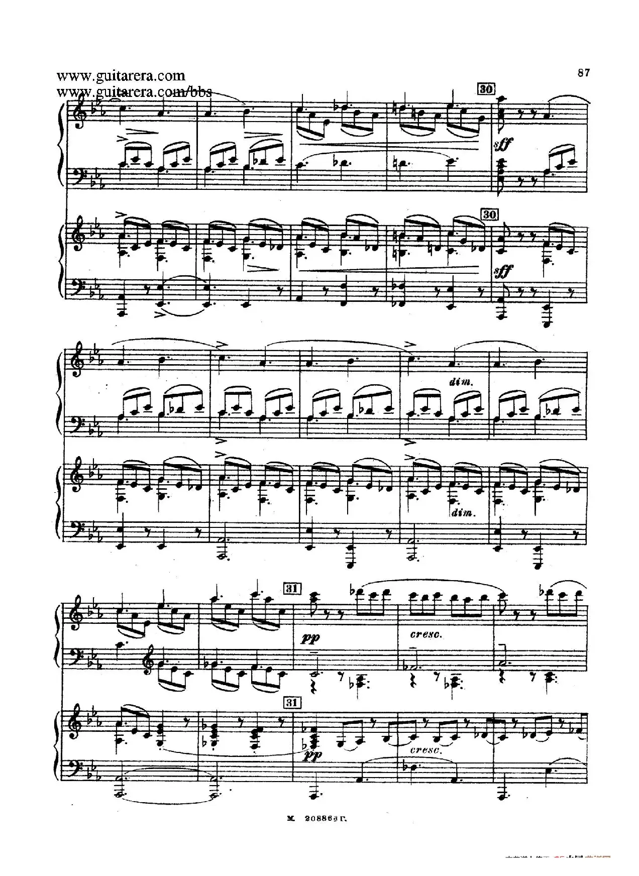 第二双钢琴组曲 Suite for Two Pianos No.2 Op.17（4. 塔兰泰拉舞曲 Tarantella）