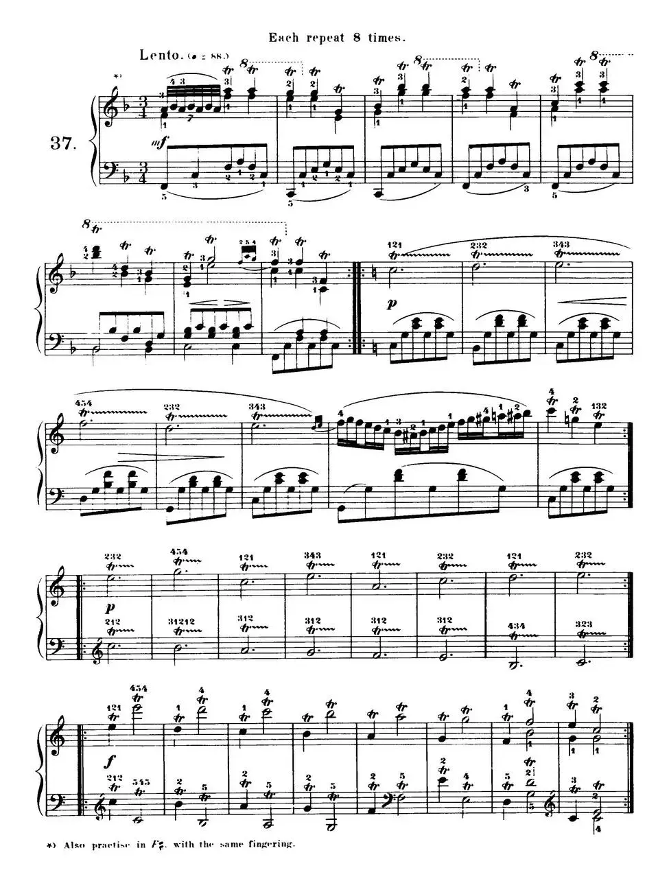 Czerny - 40 Daily Exerci Op.337（35—40）（40首日常训练曲）