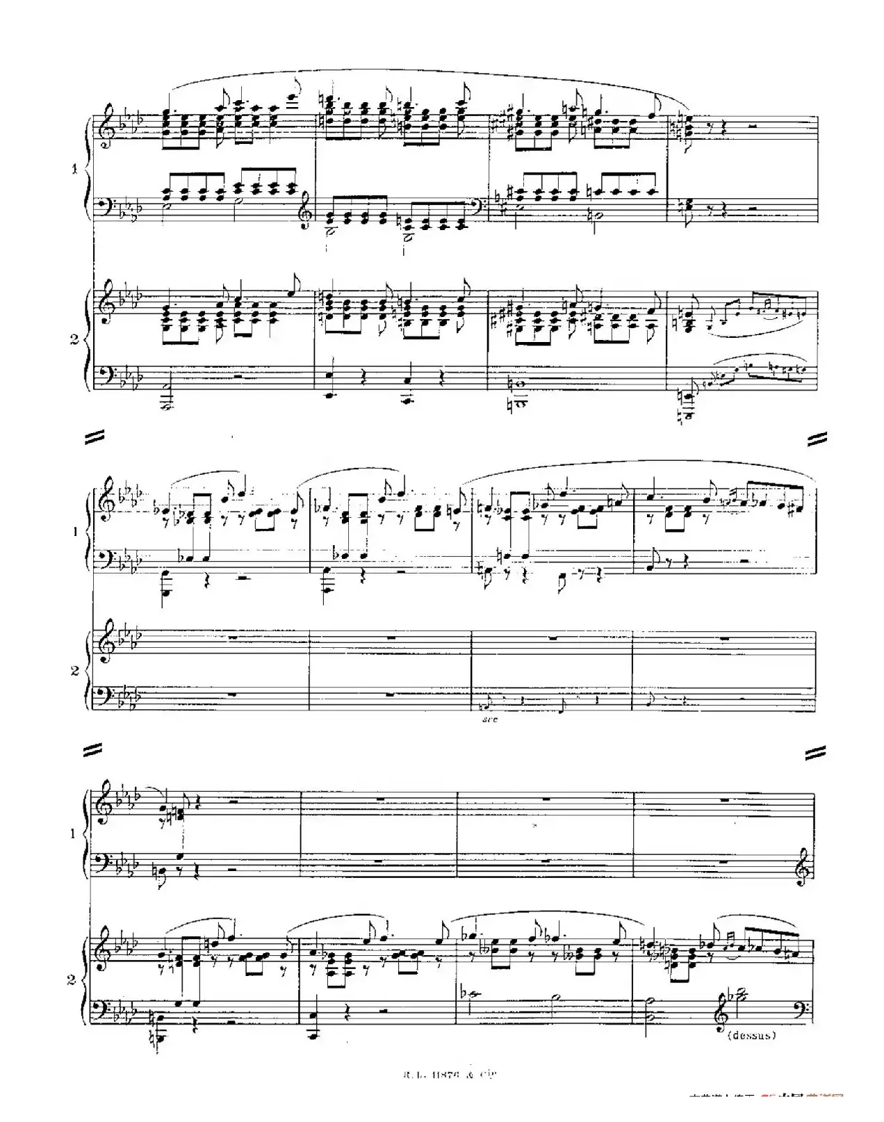 Concerto for 2 Pianos in d Minor（d小调双钢琴协奏曲· 第二乐章）