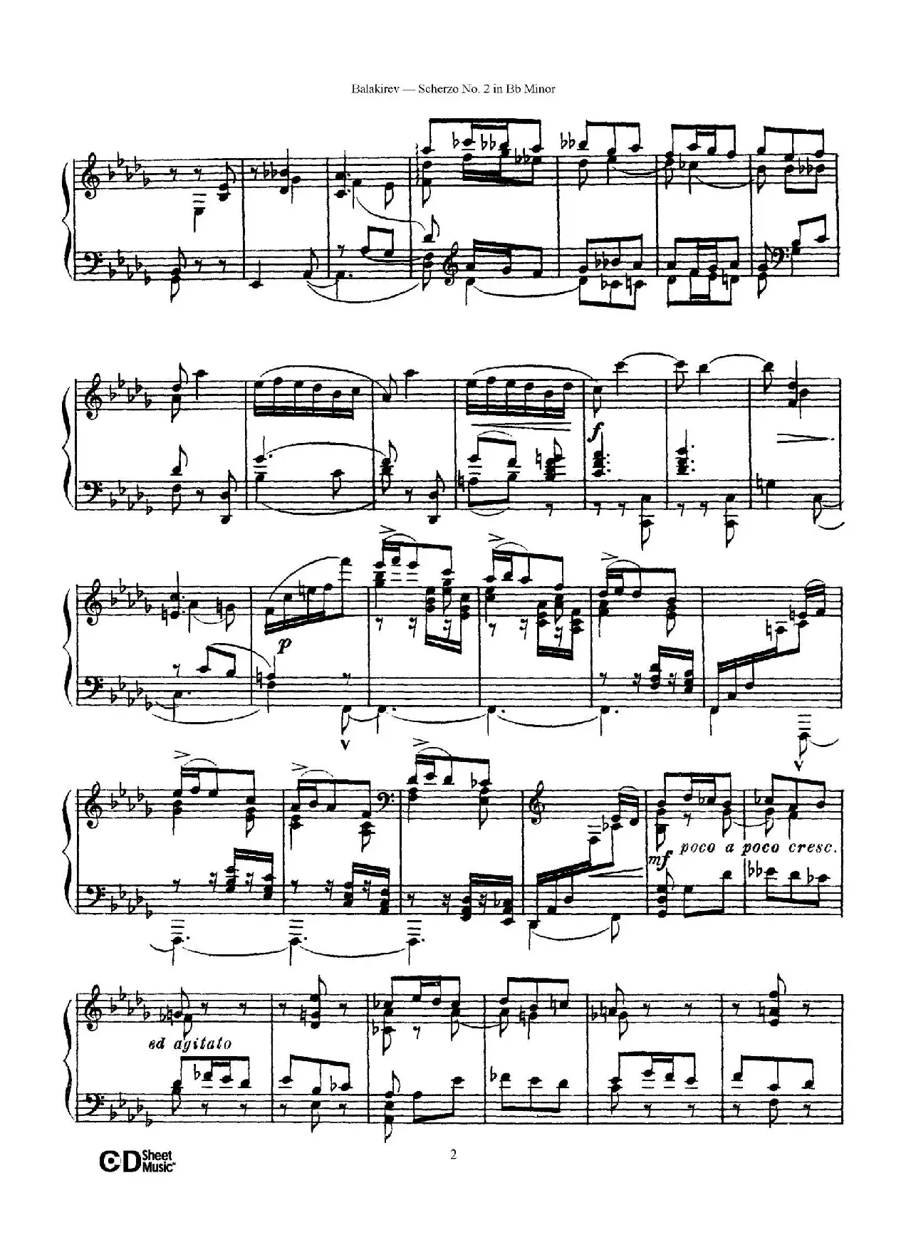 Scherzo No.2 in B-flat Minor（降b小调第二谐谑曲）