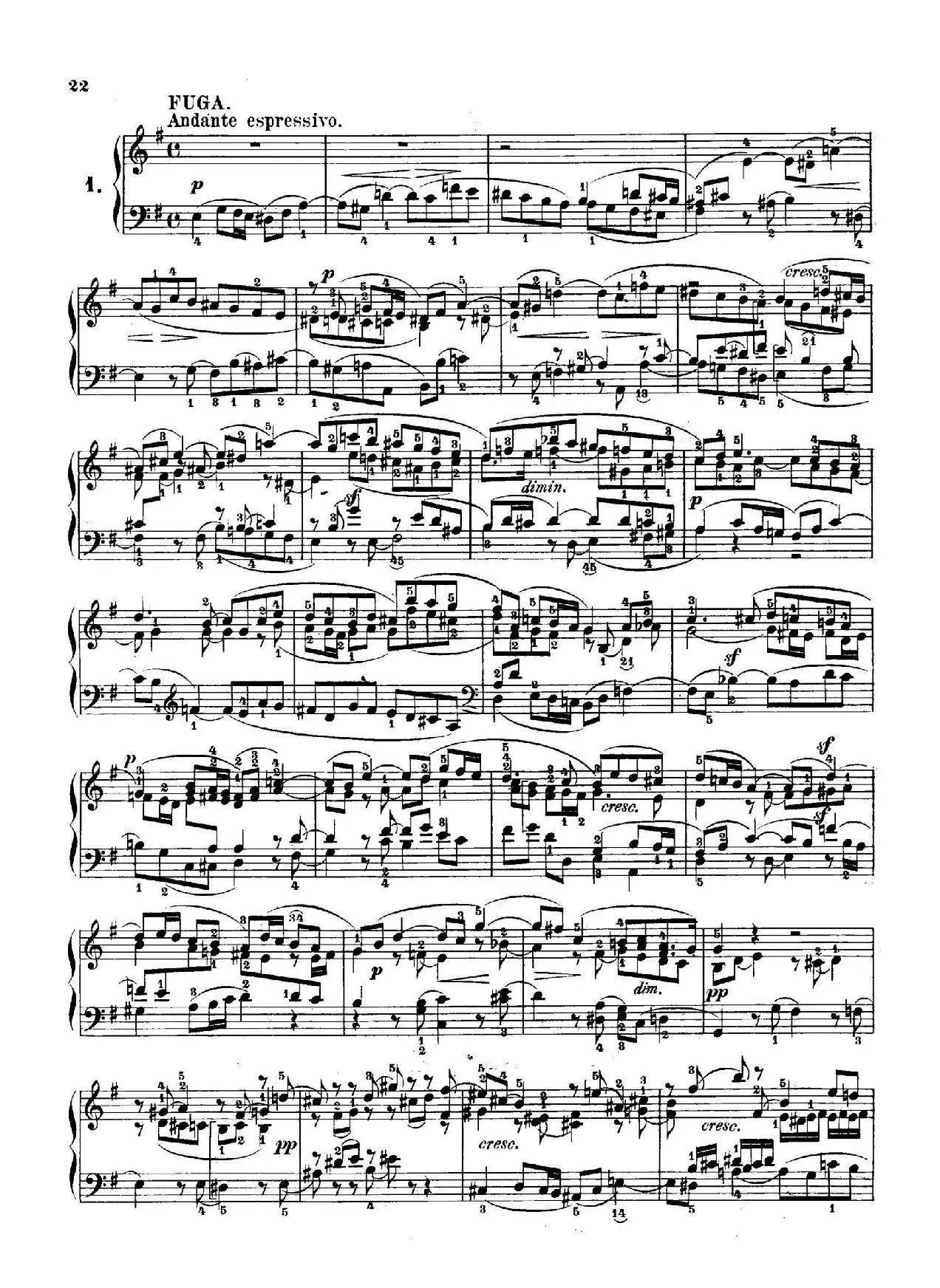 6 Preludes and Fugues Op.35（6首前奏曲与赋格·1）