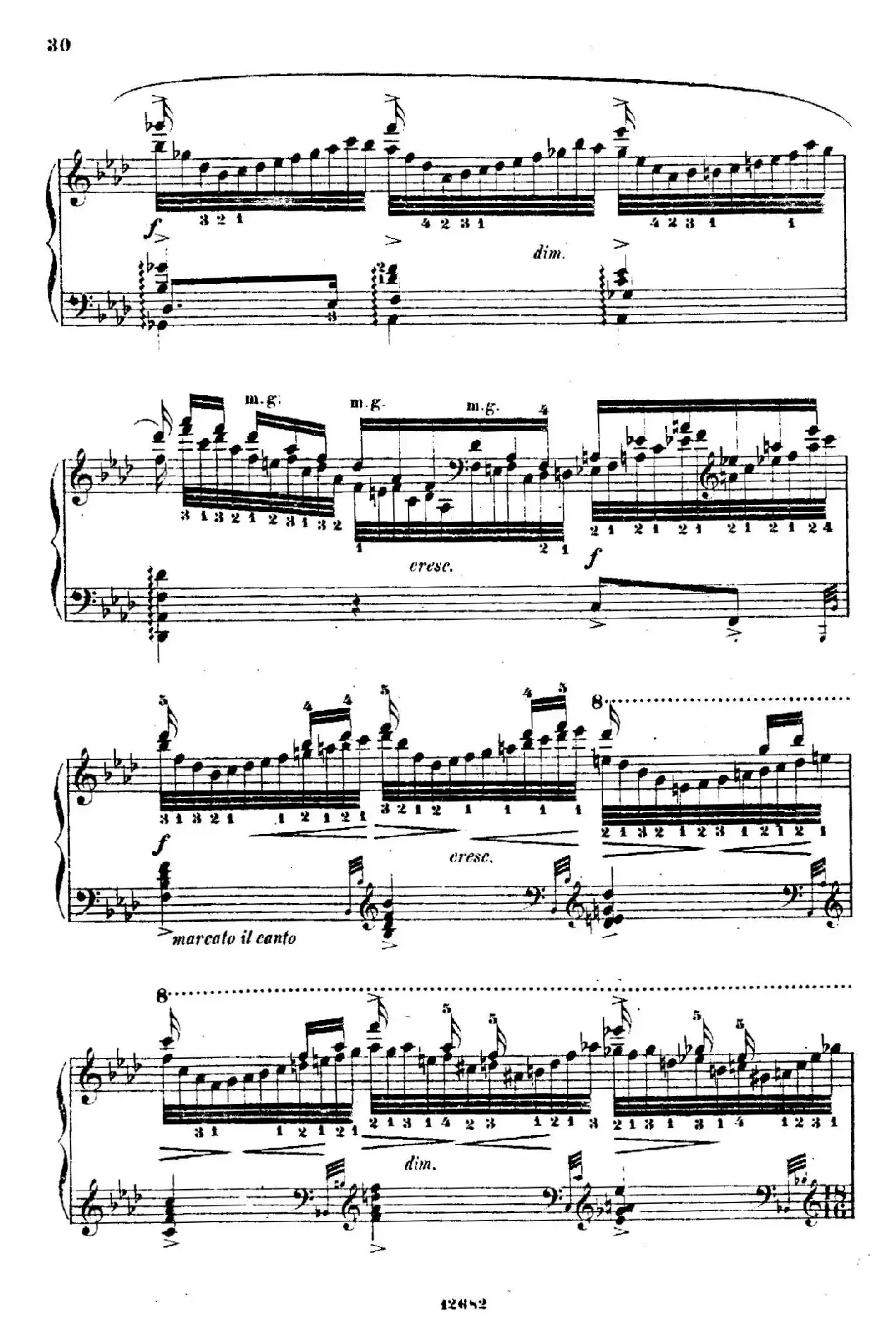 Douze Etudes de Salon Op.5（12首沙龙练习曲·6）