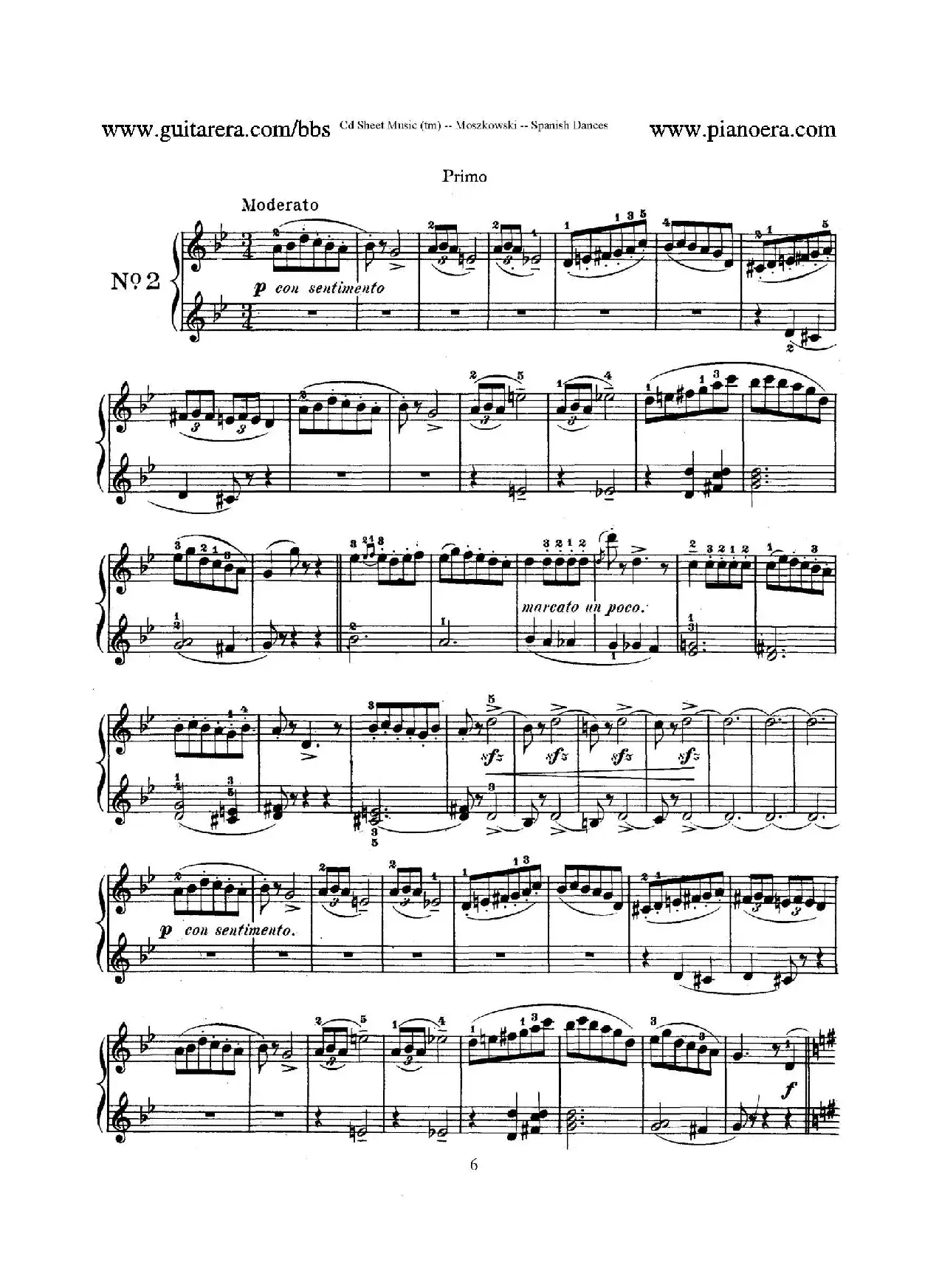 Spanish Dances Op.12（西班牙舞曲·四手联弹版）