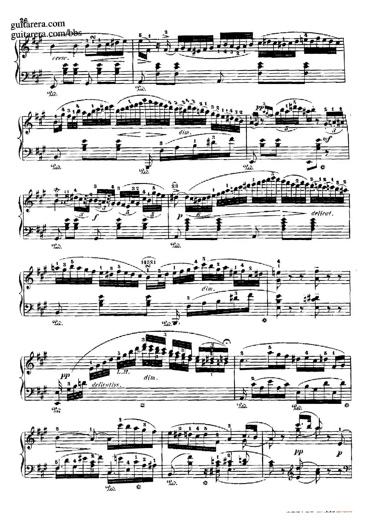 Nocturne No.7 in A Major （A大调第七号夜曲）