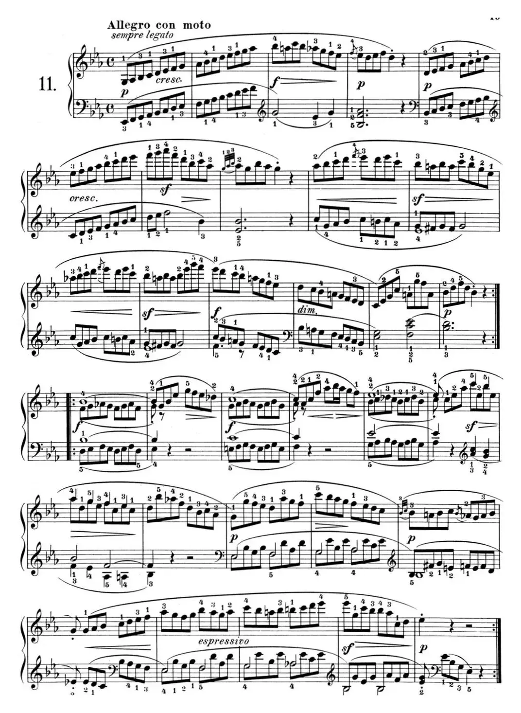 25首车尔尼Op.748练习曲（NO.11）