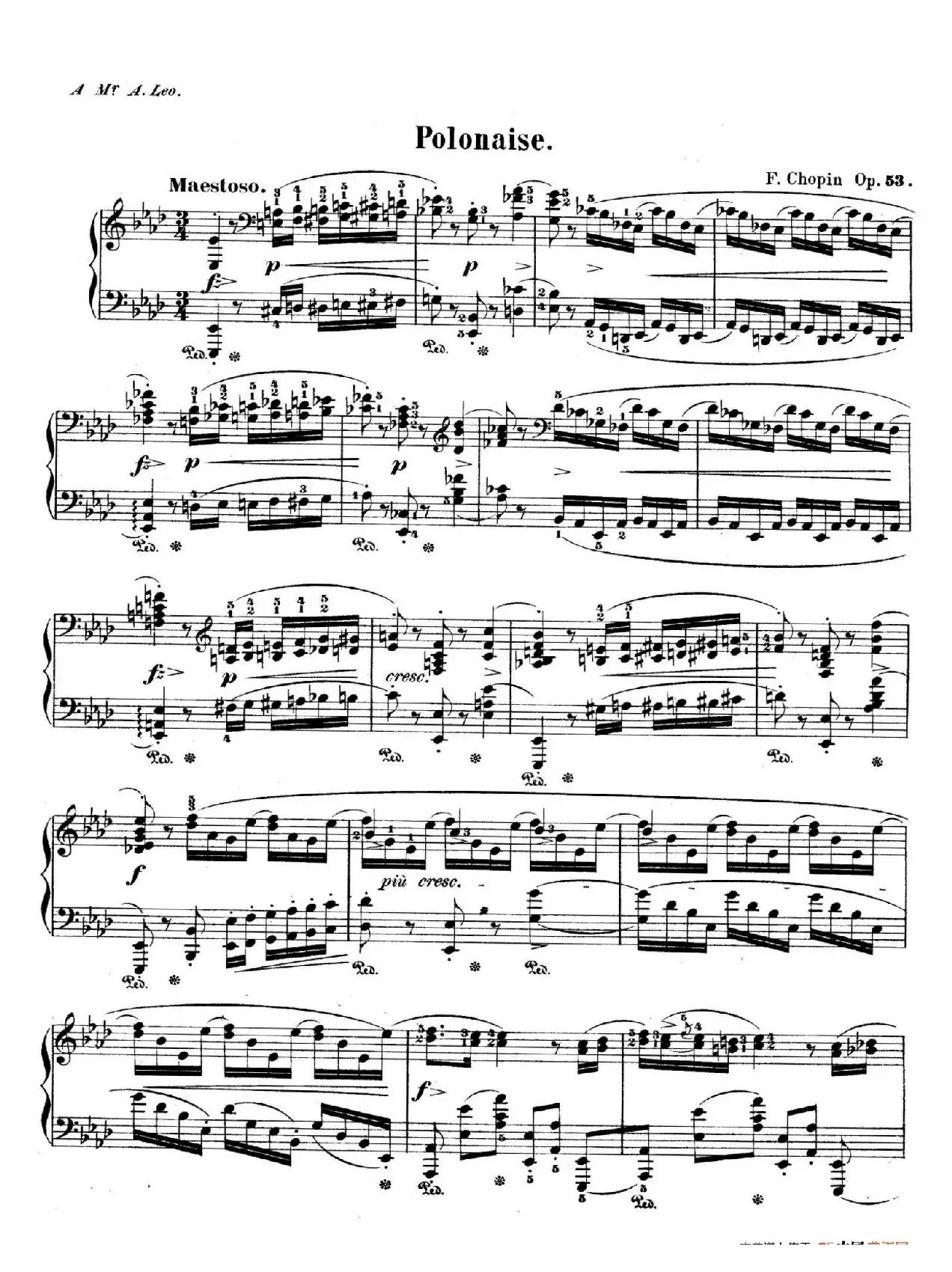 Polonaise in A-flat Major 