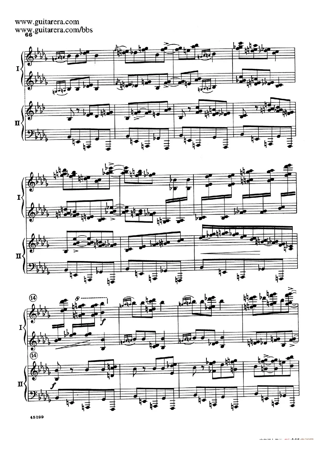 Piano Concerto Op.38（钢琴协奏曲·双钢琴·第三乐章）