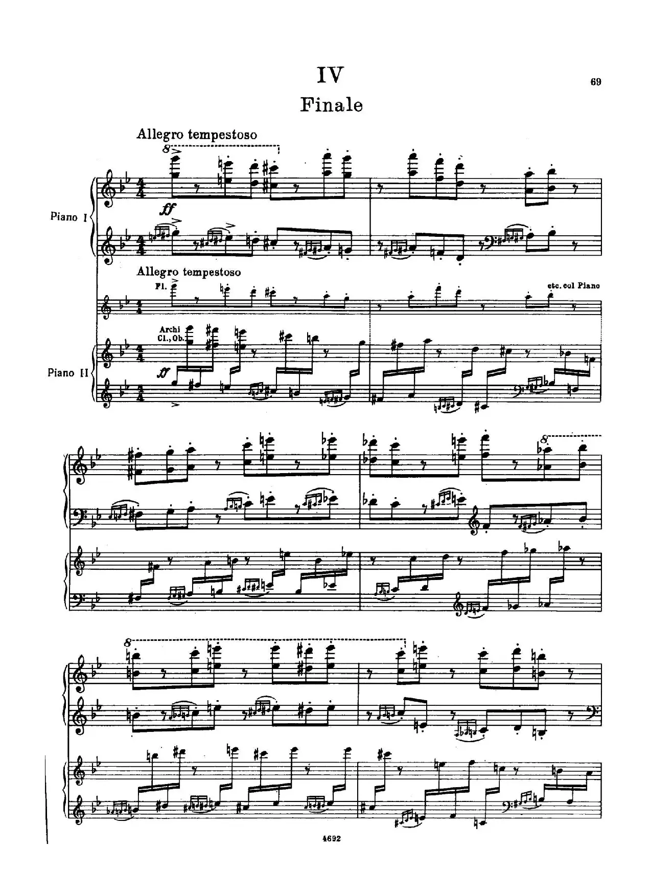 Piano Concerto No.2 in g Minor Op.16（g小调第二钢琴协奏曲·Ⅳ·双钢琴）