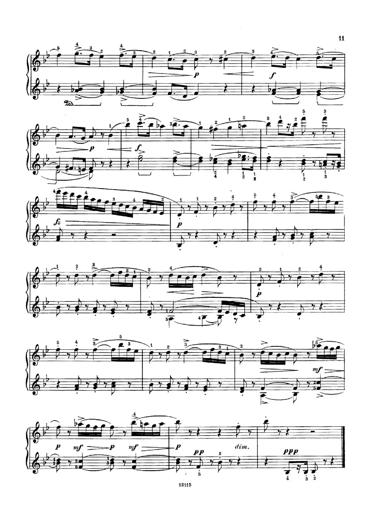 Six Humorous Bagatelles Op.11（6首幽默小品·5）