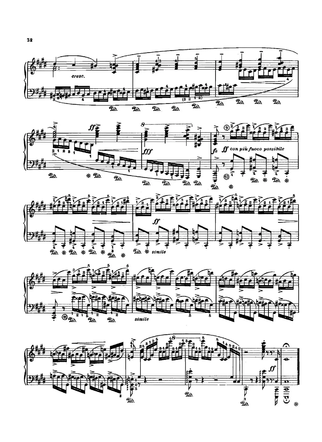 12 Etudes Op.10 柯尔托教学版（12首练习曲·4）