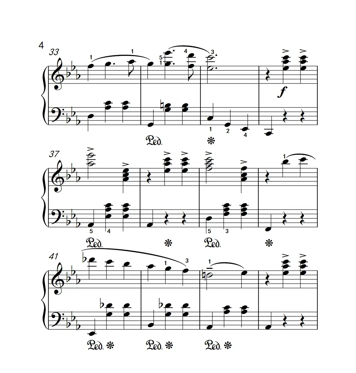 第三级 3.多情圆舞曲（中央音乐学院 钢琴（业余）考级教程 1-3级）