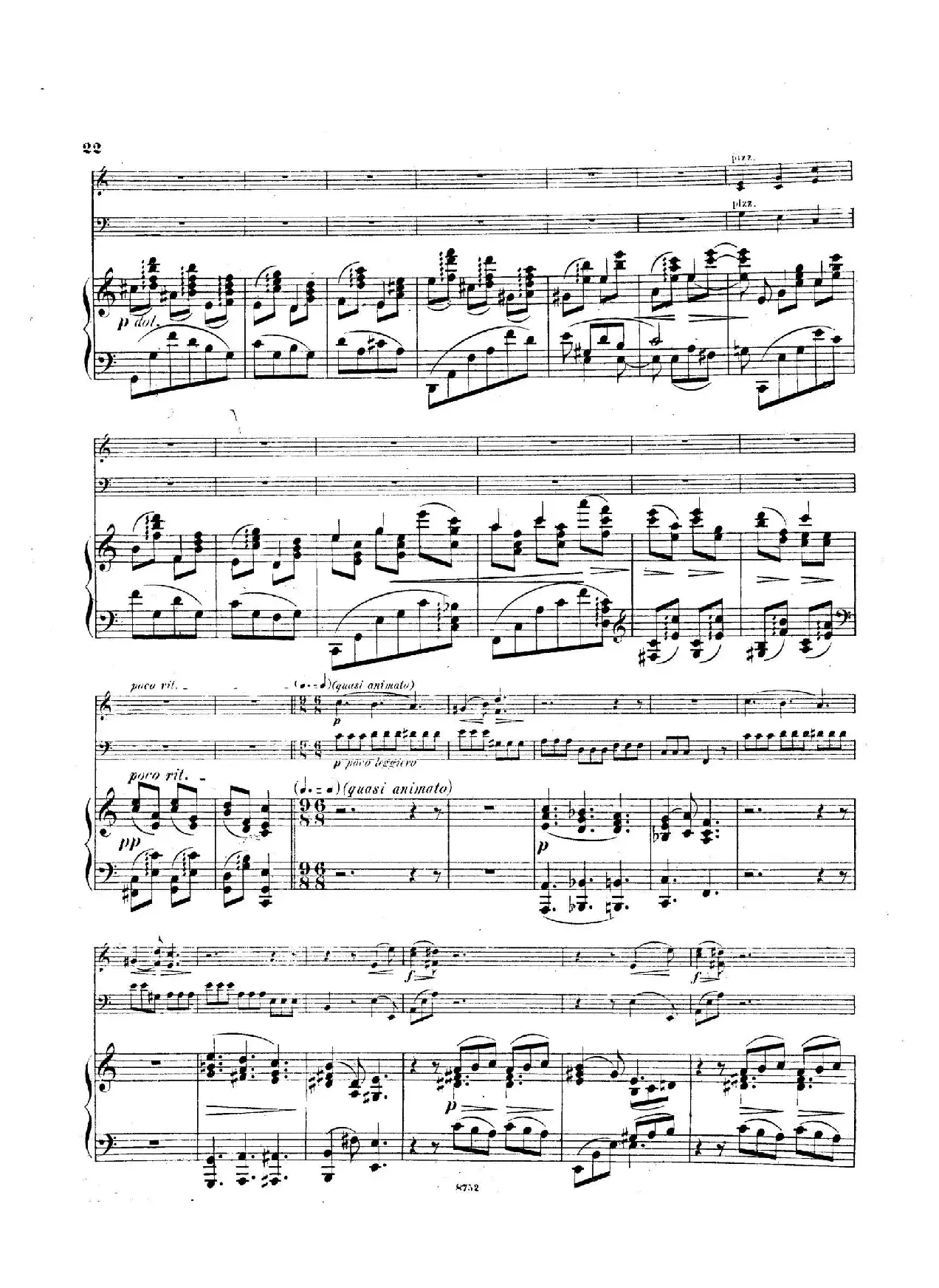 Piano Trio No.3 in c Minor Op.101（c小调第三钢琴三重奏）