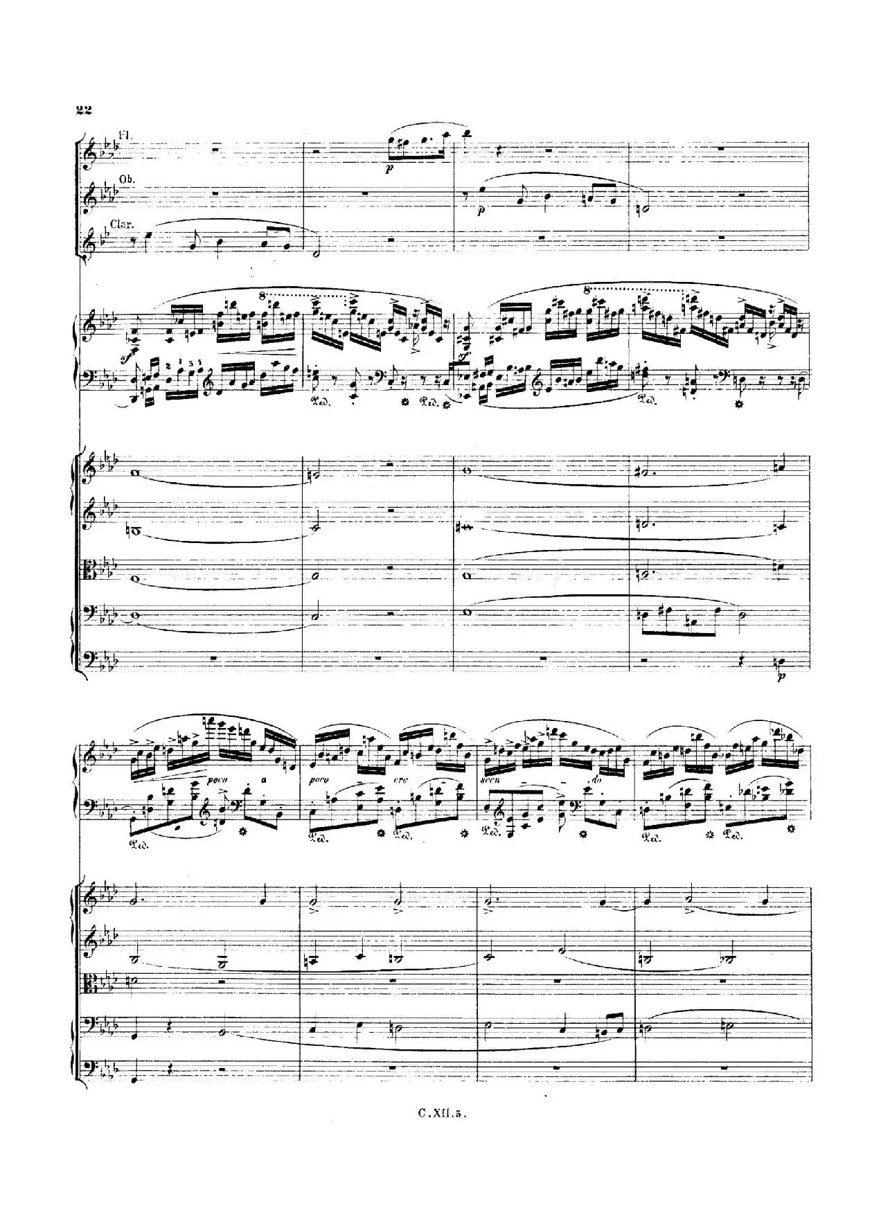 Piano Concerto No.2 in f Minor Op.21（f小调第二钢琴协奏曲·总谱）