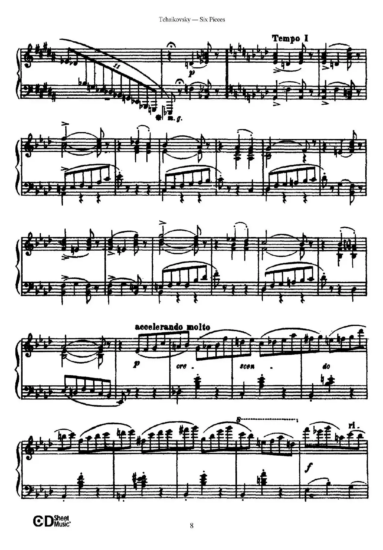 Six Pieces Op.51（6首小品·1）