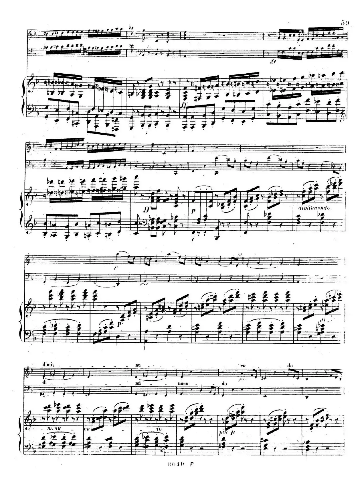 Piano Trio No.1 in d Minor Op.49（d小调第一钢琴三重奏·第四乐章）