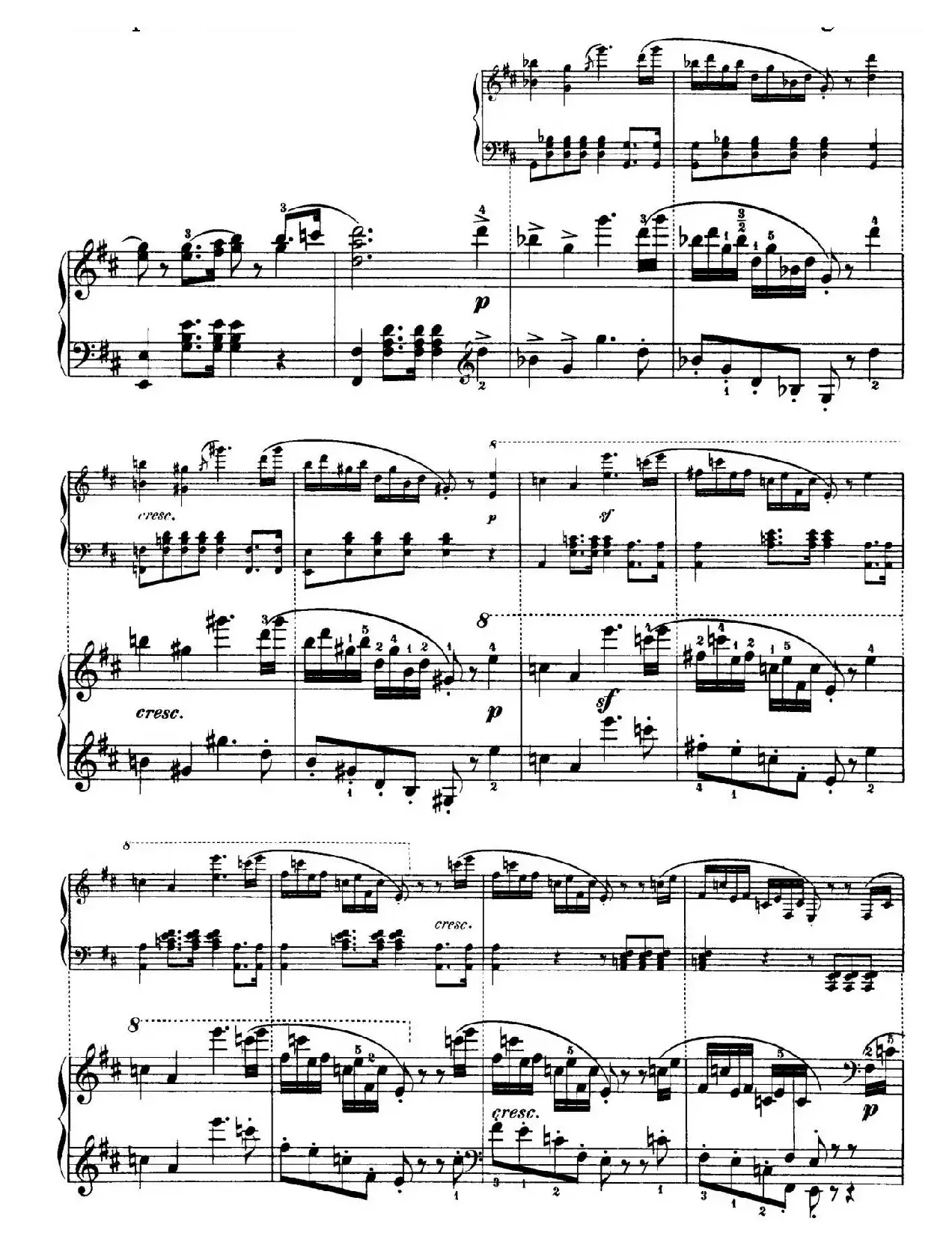 Capriccio Brillante in B Major Op.22（B大调华丽随想曲·钢琴独奏）