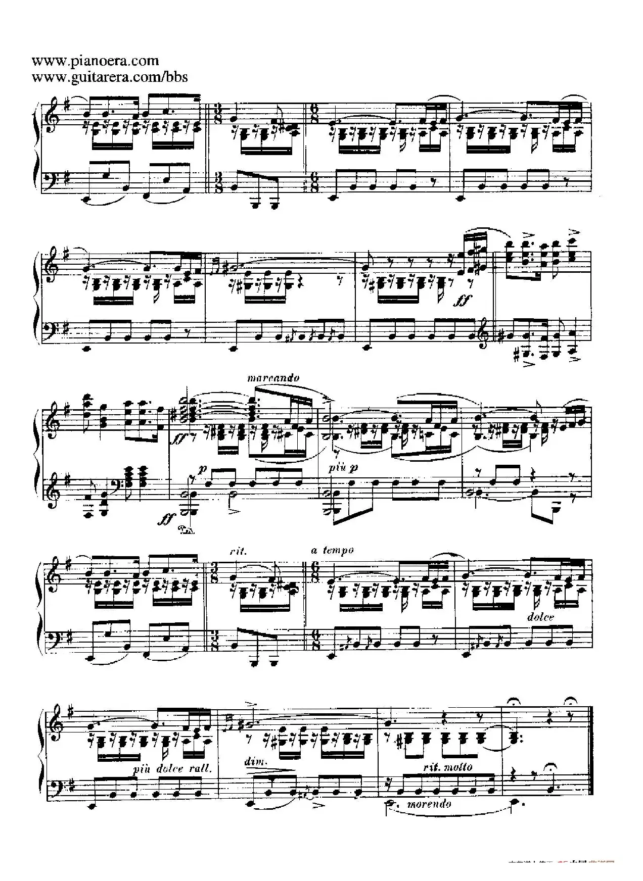 12 Spanish Danses Op.37（12首西班牙舞曲·5）