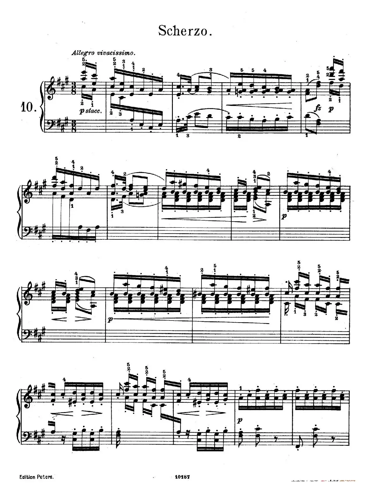 Akvareller Op.19（水彩画 10. 谐谑曲）