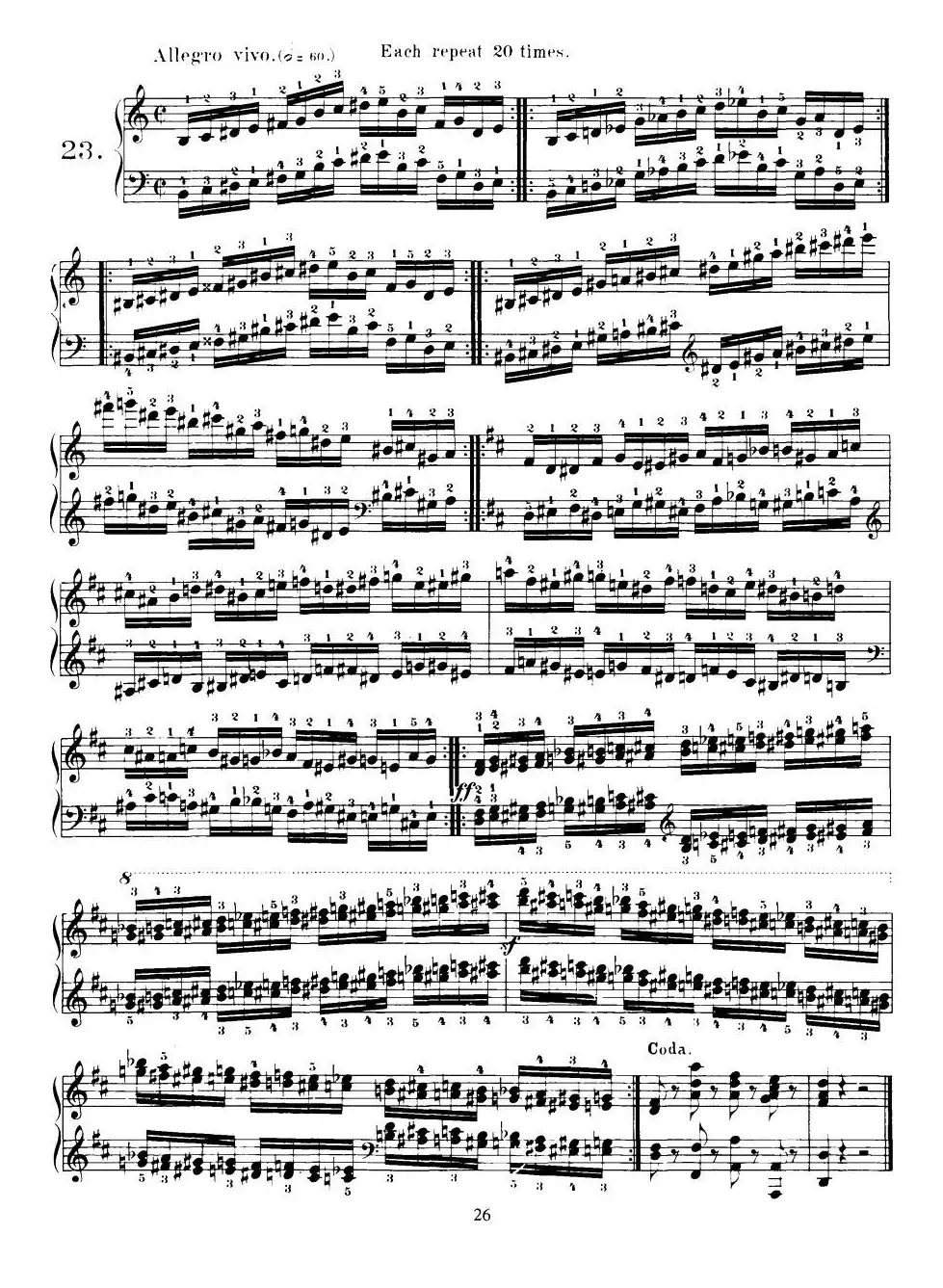 Czerny - 40 Daily Exerci Op.337（20—25）（40首日常训练曲）