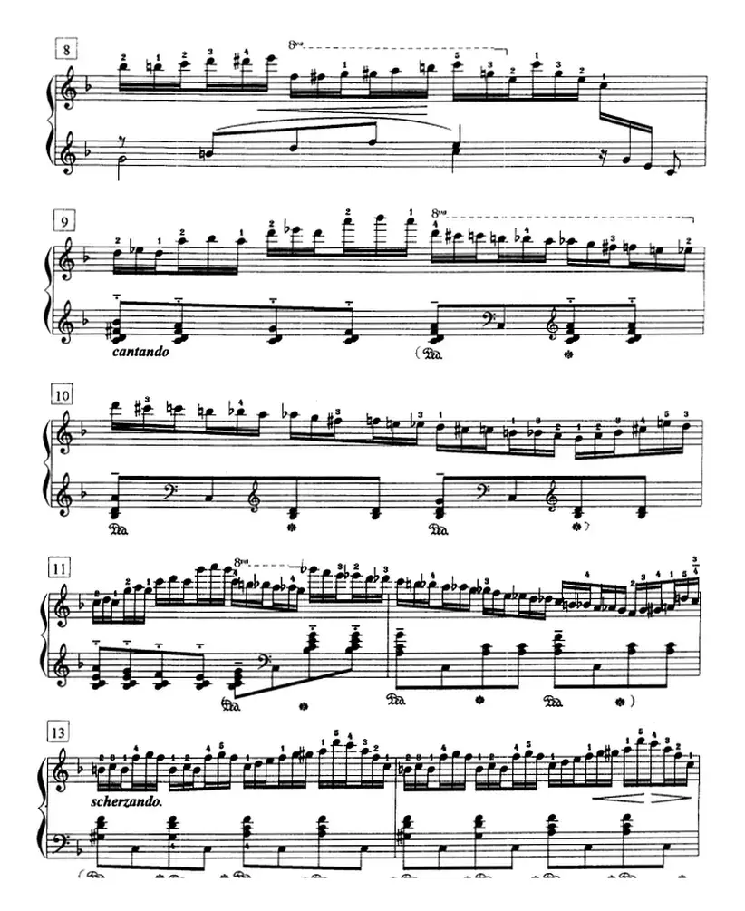 钢琴教程第七级 练习曲（Op.72 No.6）