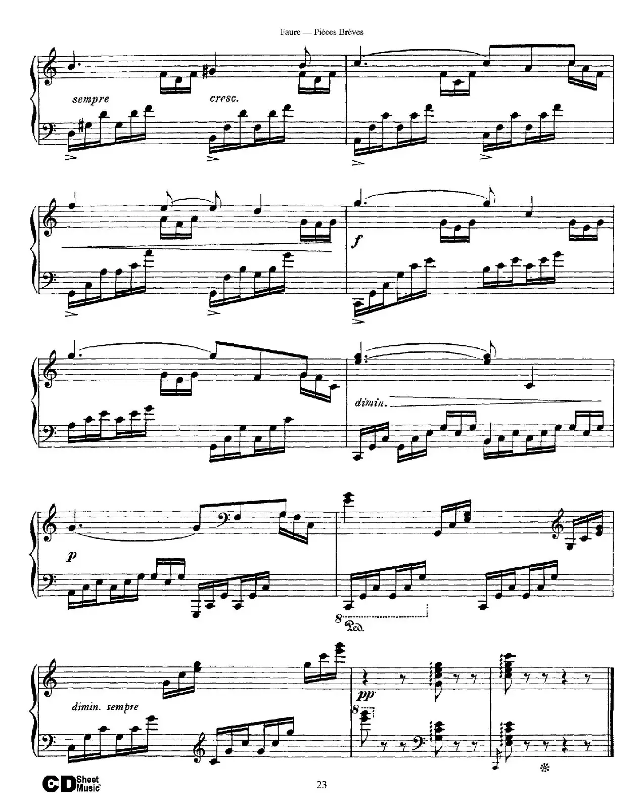 Pieces Breves Op.84（Ⅶ）