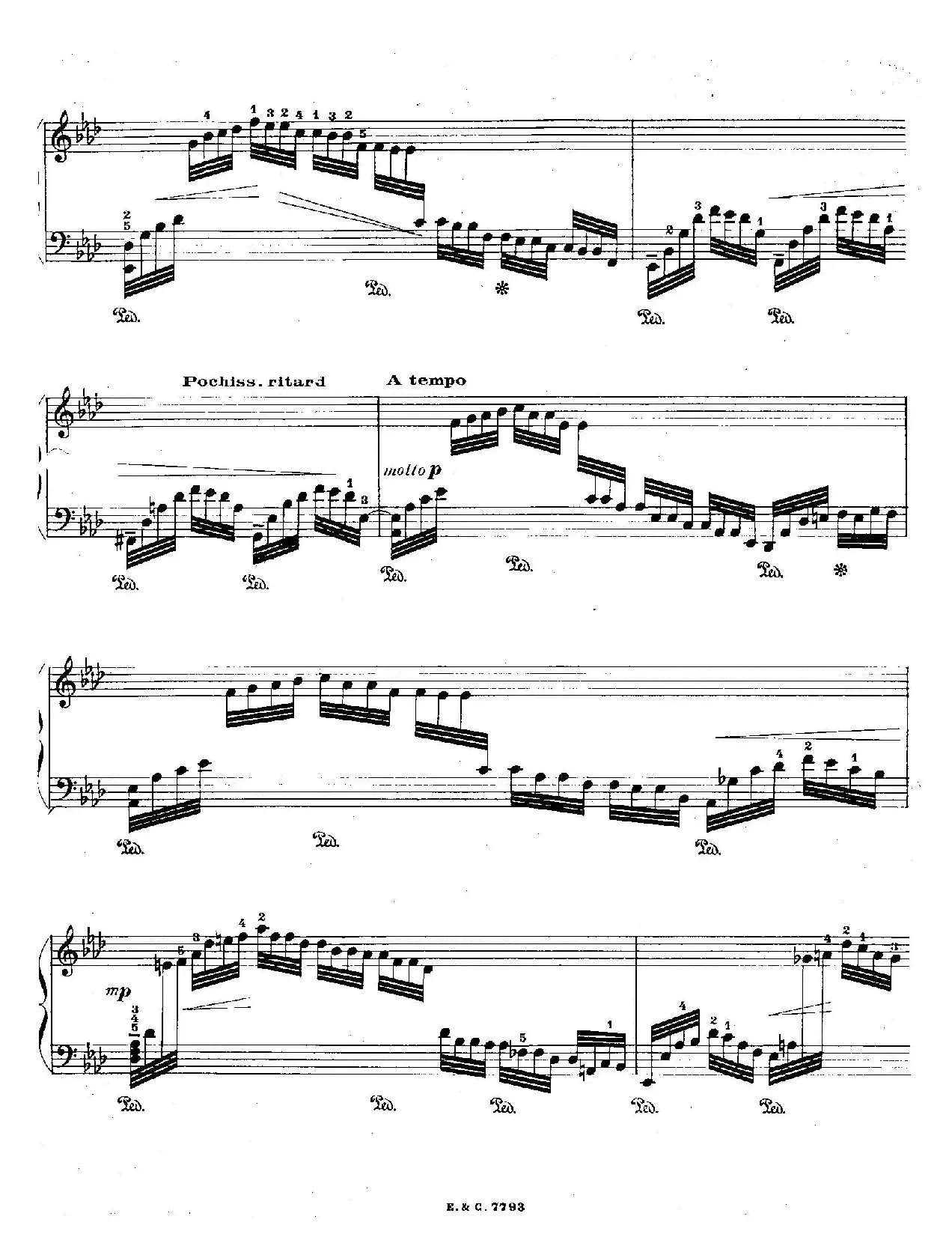 12 Etudes For The Left Hand Op.92 No.10（12首为左手而作的钢琴练习曲）