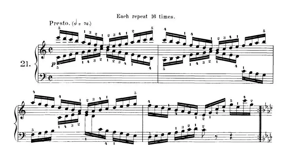 Czerny - 40 Daily Exerci Op.337（20—25）（40首日常训练曲）