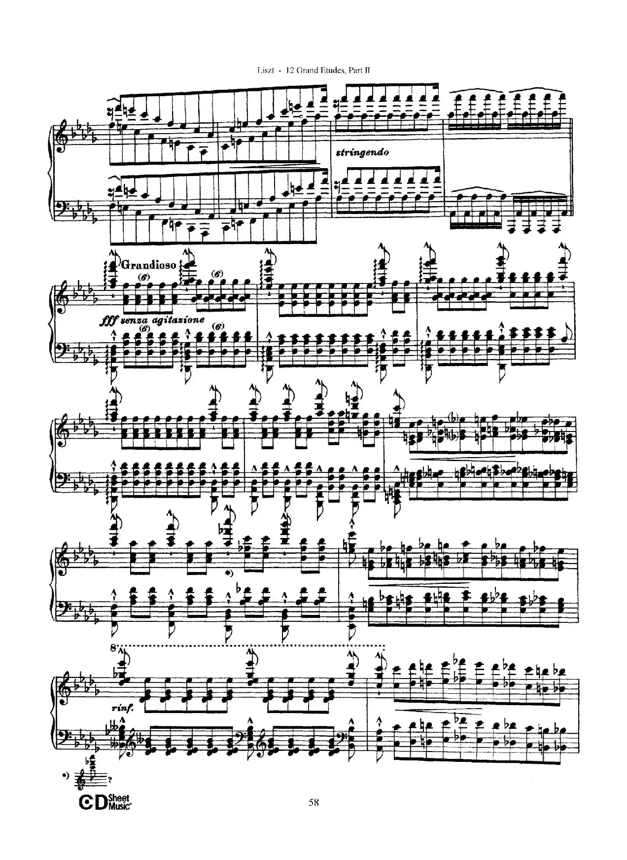 12 Grand Etudes S.137（12首华丽的练习曲·11）