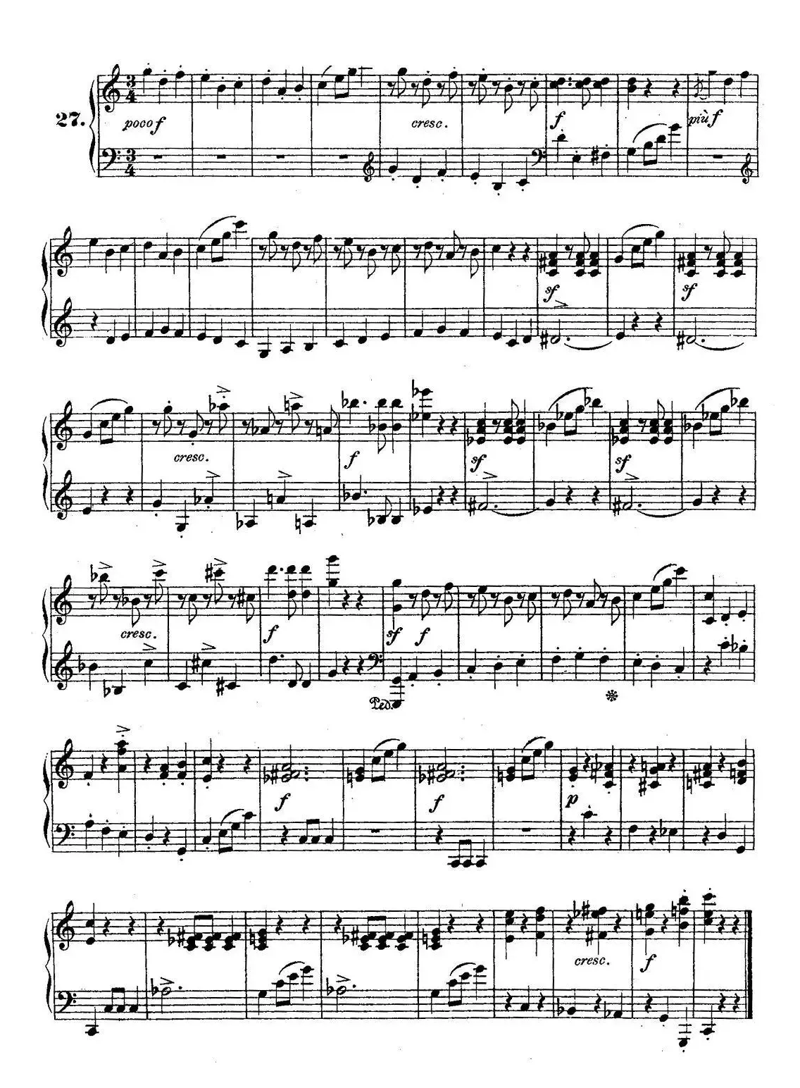 36 Etudes Rhythmiques et Melodiques Op.105（36首节奏与旋律练习曲 26—30）