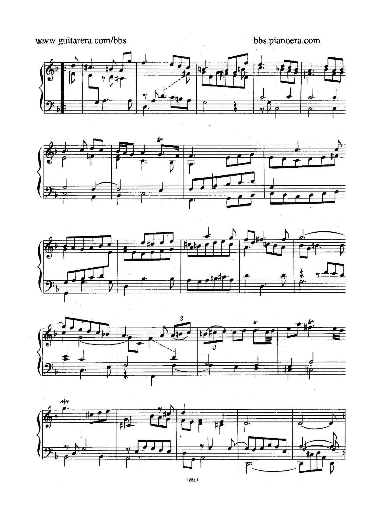 Suite No.3 in d Minor HWV 428（d小调第三组曲）