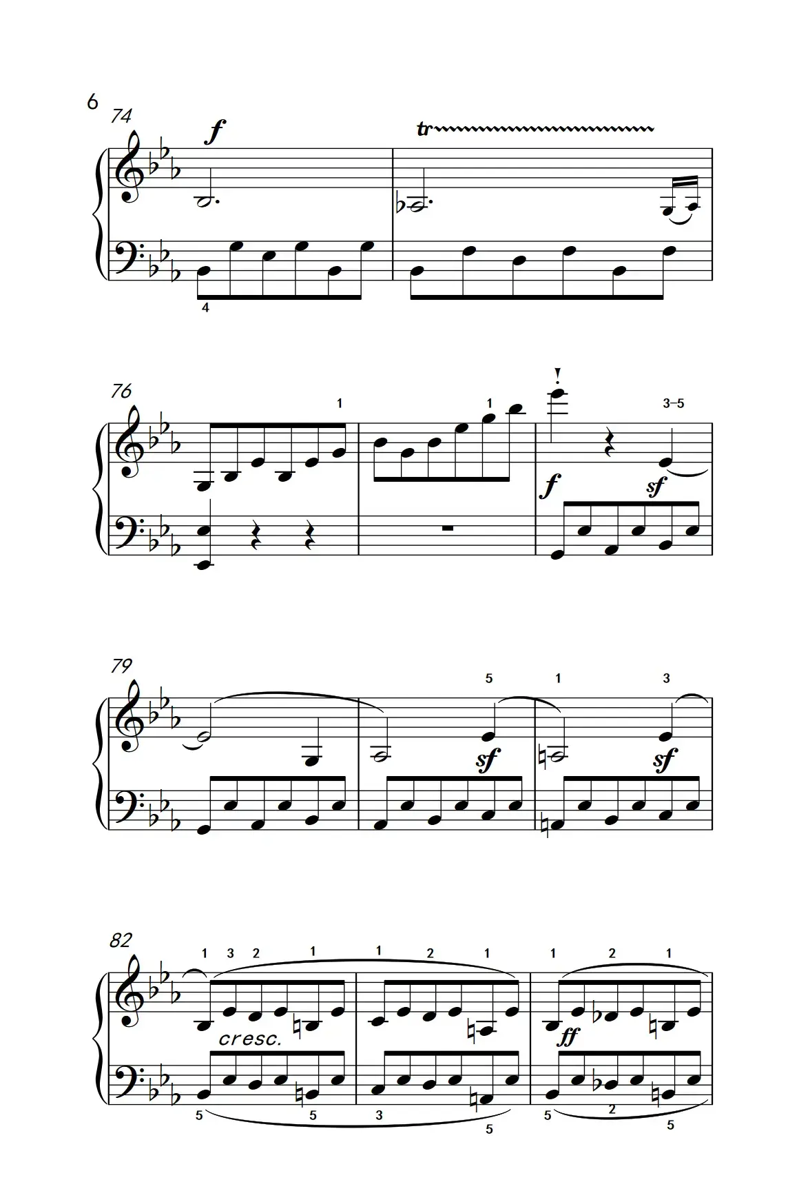 奏鸣曲 Opus 10 Nr.1 第一乐章（贝多芬奏鸣曲集 2）