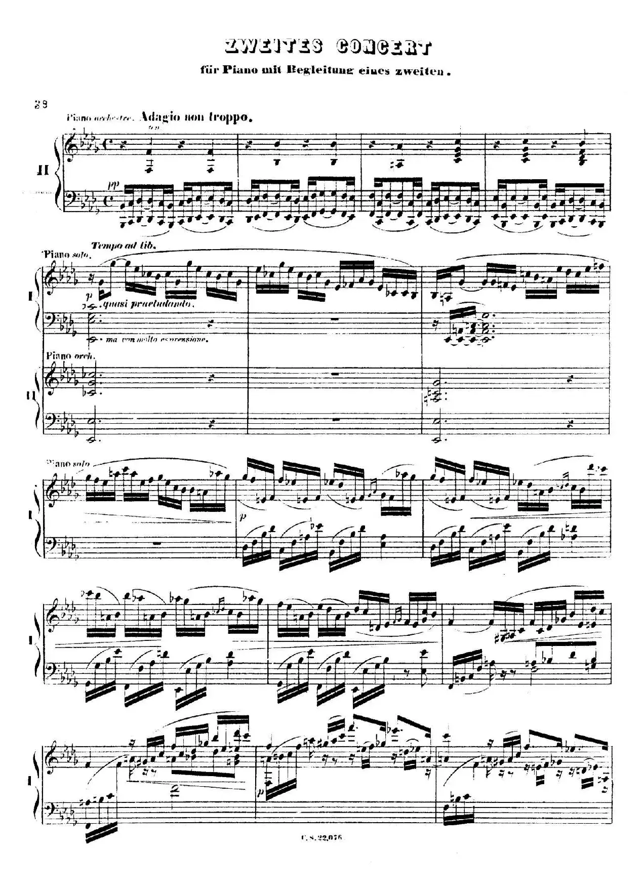 Piano Concerto No.2 in F Major Op.35（F大调第二钢琴协奏曲·Ⅱ·双钢琴）