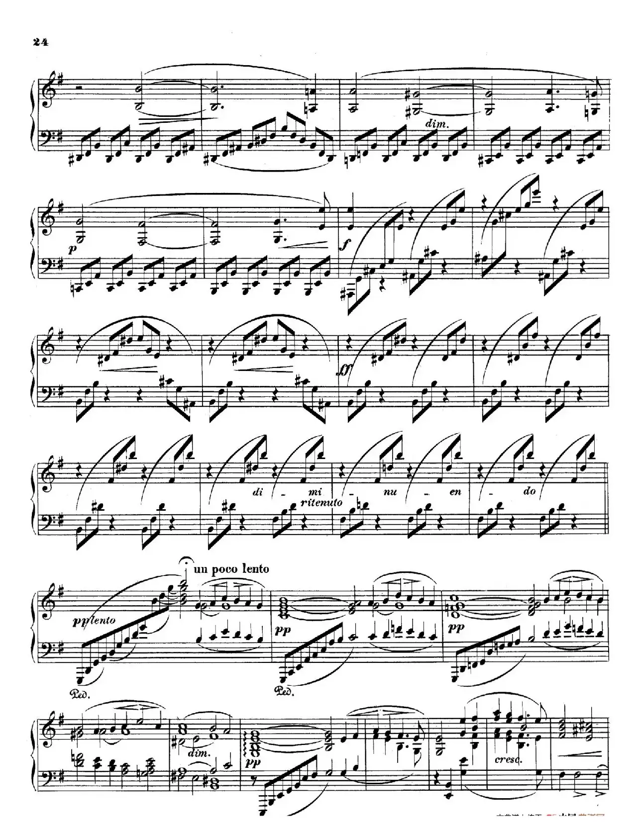 Piano Sonata in e Minor Op.28（e小调钢琴奏鸣曲）