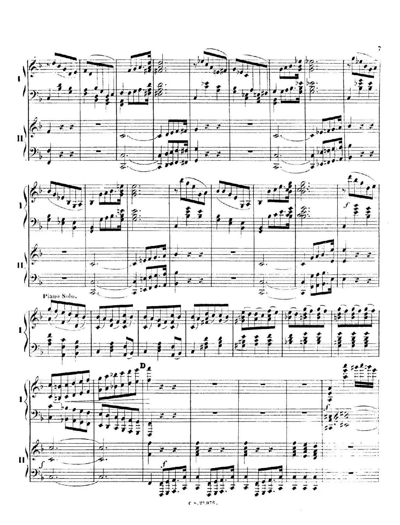 Piano Concerto No.2 in F Major Op.35（F大调第二钢琴协奏曲·Ⅰ·双钢琴）