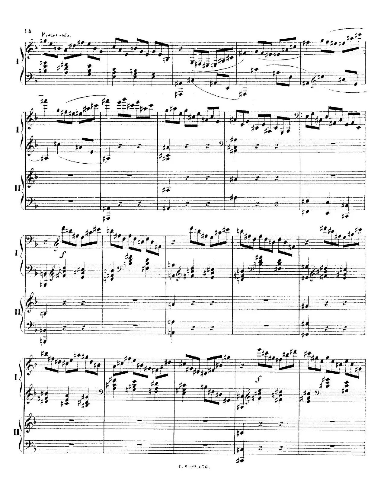 Piano Concerto No.2 in F Major Op.35（F大调第二钢琴协奏曲·Ⅰ·双钢琴）