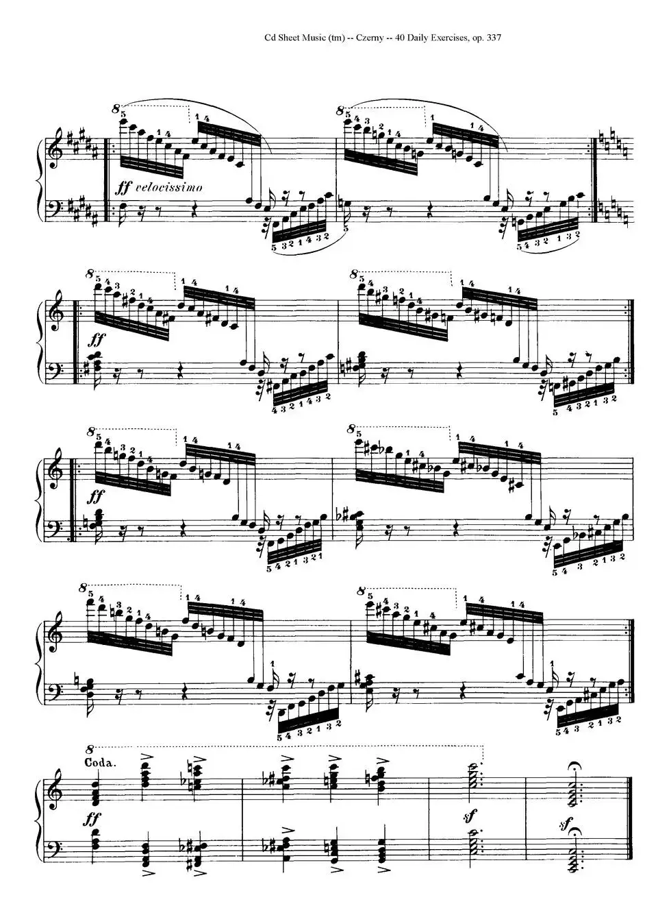 Czerny - 40 Daily Exerci Op.337（31—35）（40首日常训练曲）