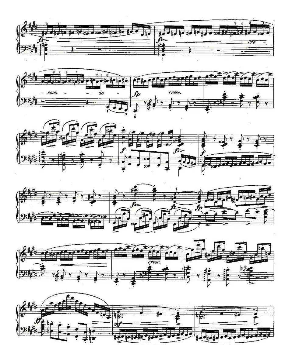 肖邦钢琴练习曲，Op.10之四