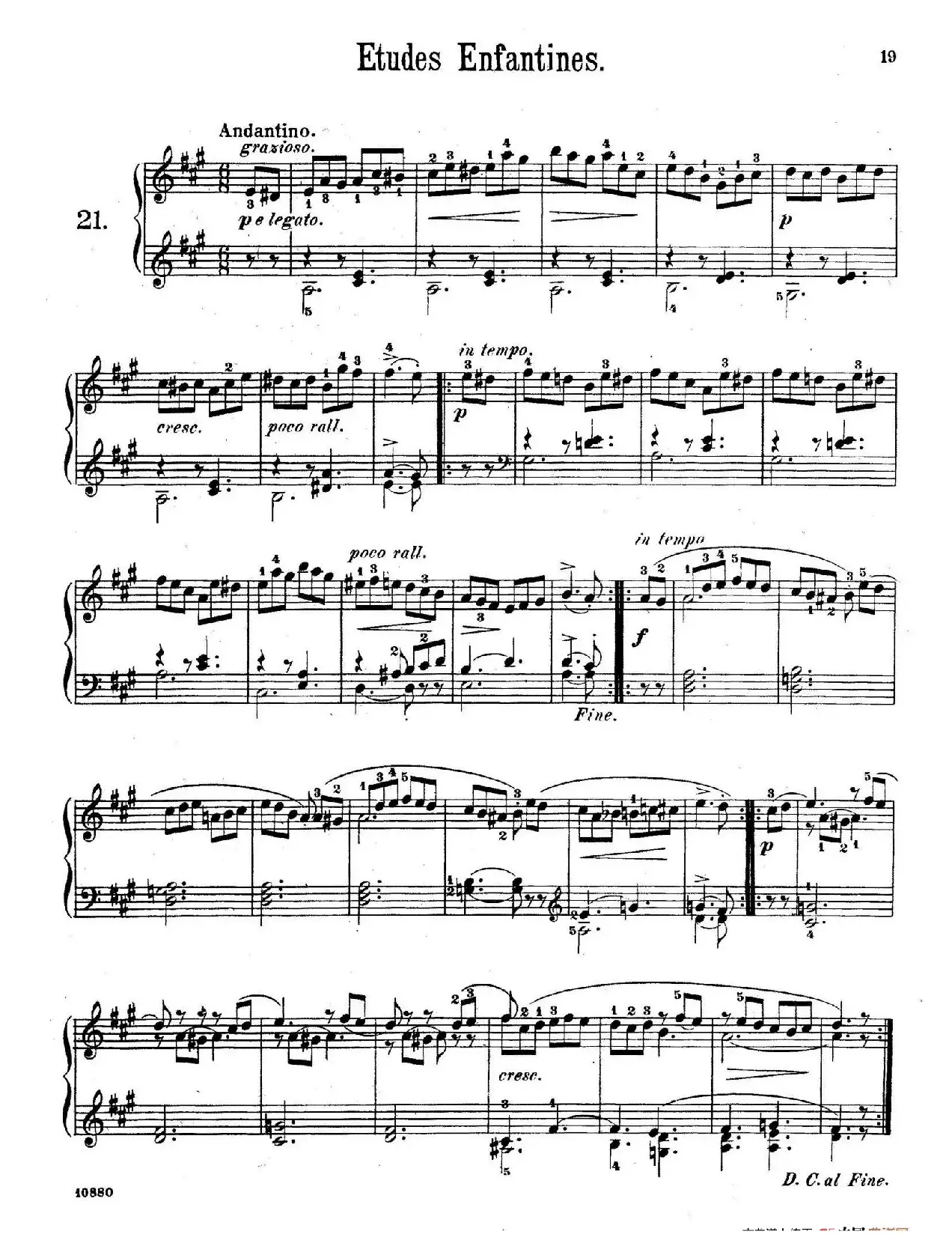 Etudes Enfantines Op.37（儿童钢琴练习曲 第21——25首）