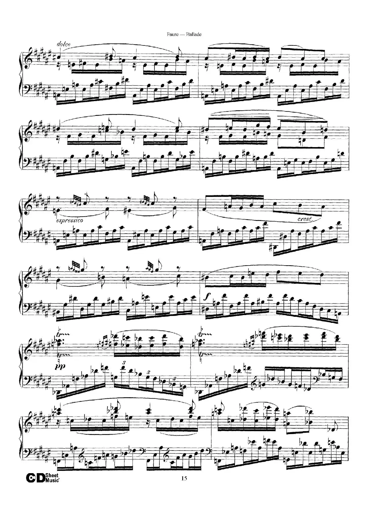 Ballade Op.19（叙事曲）