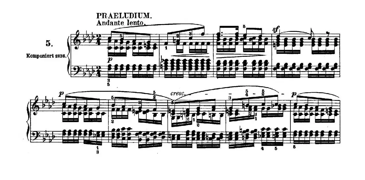 6 Preludes and Fugues Op.35（6首前奏曲与赋格·5）