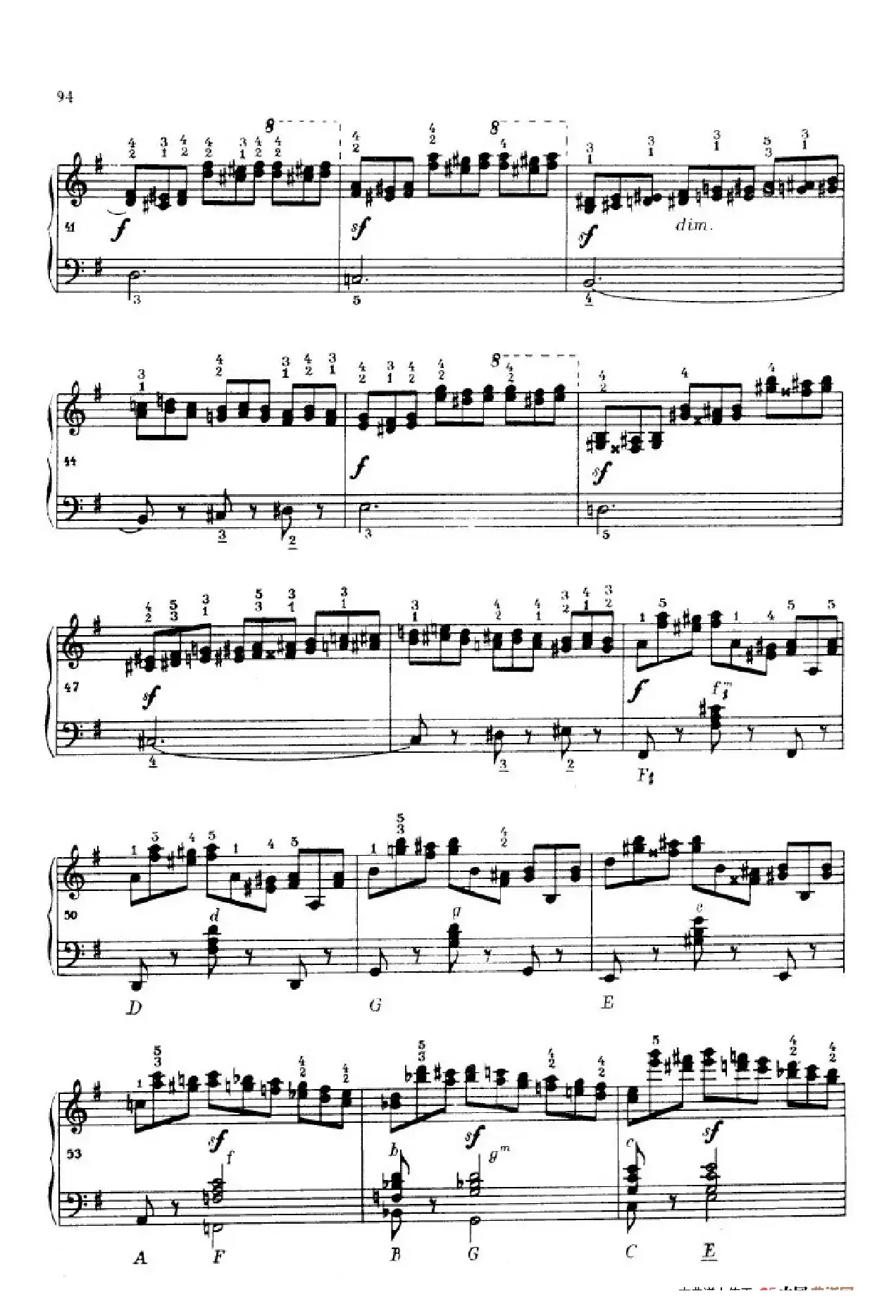 《车尔尼手风琴练习曲集》第Ⅳ册（第18首）