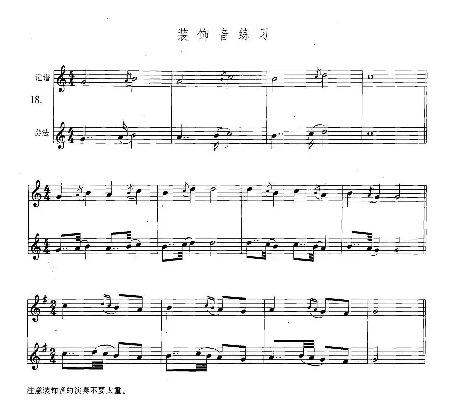 萨克斯练习曲合集（3—18）装饰音练习