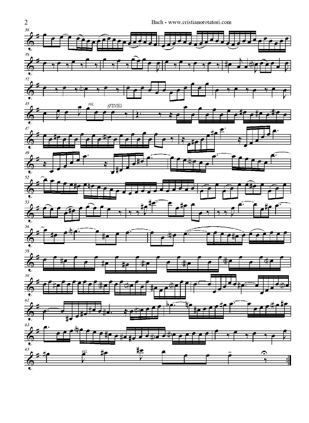 Concerto Brandeburghese（低音萨克斯）